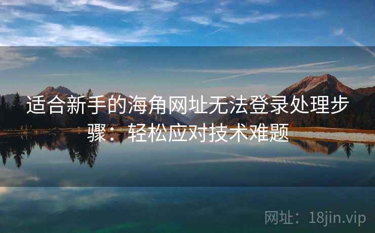 适合新手的海角网址无法登录处理步骤：轻松应对技术难题
