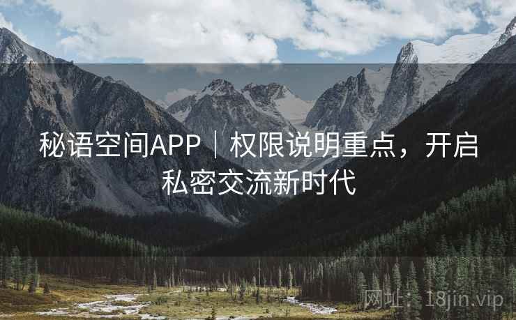 秘语空间APP｜权限说明重点，开启私密交流新时代