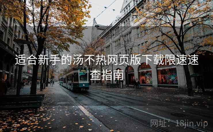 适合新手的汤不热网页版下载限速速查指南