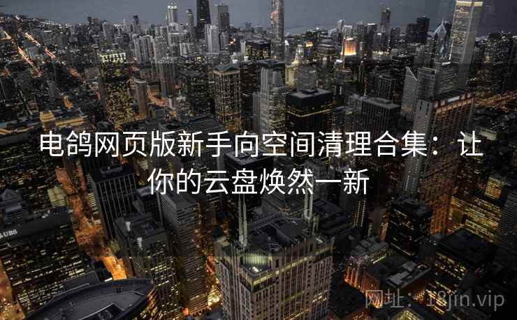 电鸽网页版新手向空间清理合集：让你的云盘焕然一新