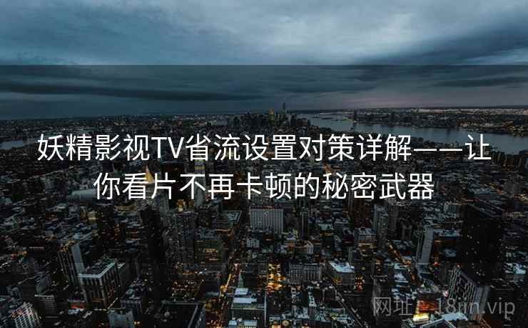 妖精影视TV省流设置对策详解——让你看片不再卡顿的秘密武器