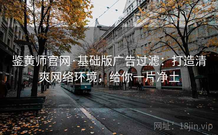 鉴黄师官网·基础版广告过滤：打造清爽网络环境，给你一片净土
